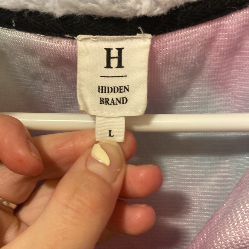 Tie-Dye Fleece Crop Top - Picture 2 of 4